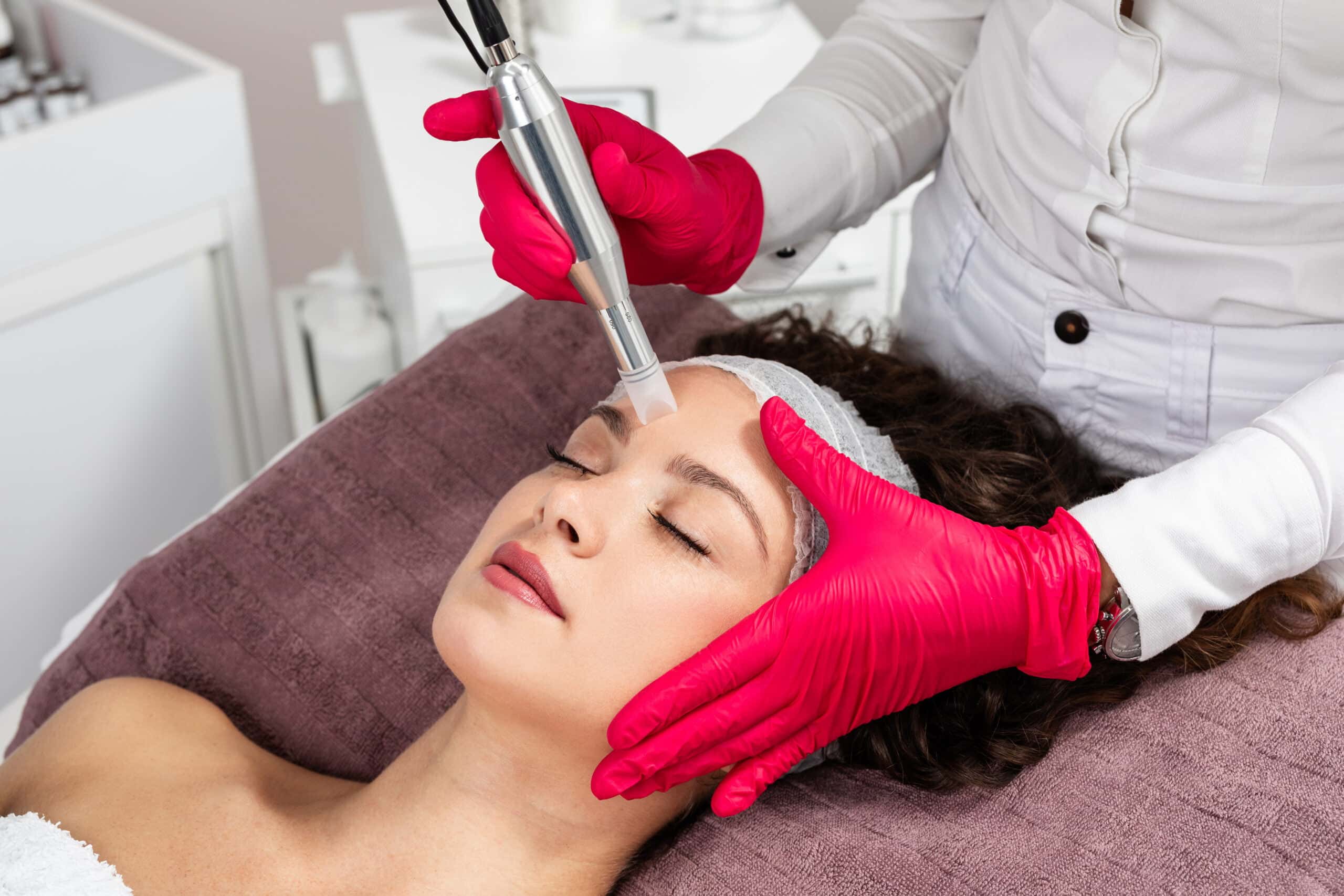 Beautiful Woman Undergoing PRP Therapy | The Cosmetic Clinic in Greenwich, CT