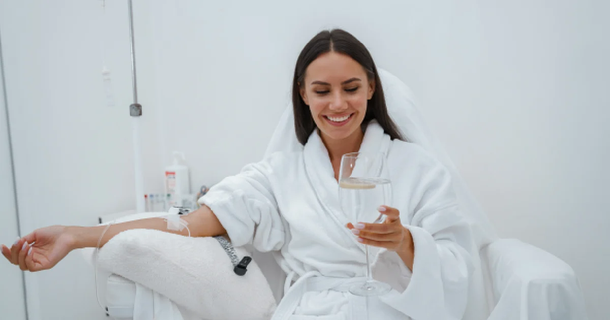 Women receiving NAD IV Infusion In Greenwich, CT
